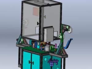 Cam-Driven Press Cutting Machine 3D Model