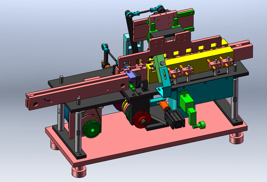 Cam-Driven Pneumatic Dust Removal Machine 3D Model .c4d .max .obj .3ds .fbx .stl .blend