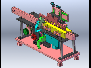 Cam-Driven Pneumatic Dust Removal Machine 3D Model