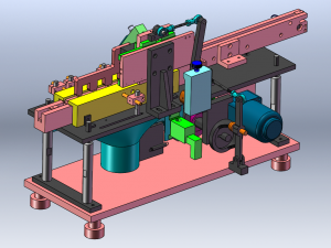 Cam-Driven Pneumatic Dust Removal Machine 3D Model