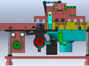 Cam-Driven Pneumatic Dust Removal Machine 3D Model