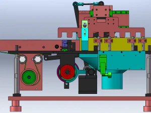 Cam-Driven Pneumatic Dust Removal Machine 3D Model