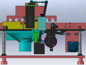 Cam-Driven Pneumatic Dust Removal Machine 3D Model