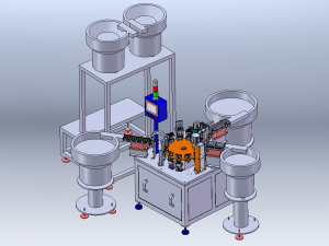 Shampoo Bottle Cap Assembly Machine 3D मॉडल