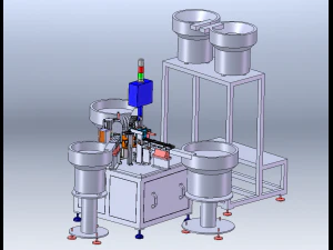 Shampoo Bottle Cap Assembly Machine 3D Model