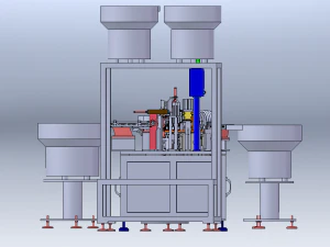 Shampoo Bottle Cap Assembly Machine 3D Model