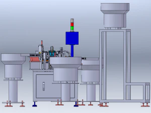 Shampoo Bottle Cap Assembly Machine 3D Model