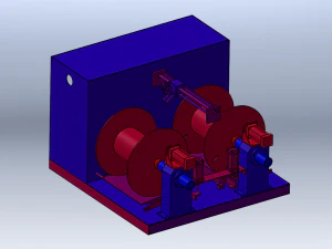 Dual Channel Self-Wrapping Machine 3D Model