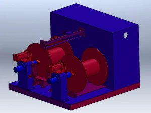 Dual Channel Self-Wrapping Machine 3D Model