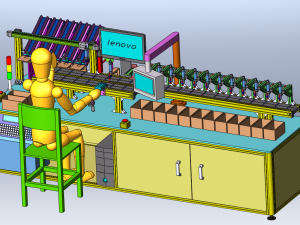 Paper Bag Pagination and Packaging Machine 3D 모델