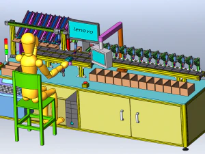 Paper Bag Pagination and Packaging Machine 3D Model