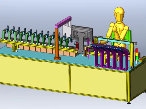 Paper Bag Pagination and Packaging Machine 3D Model