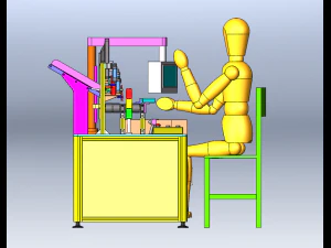 Paper Bag Pagination and Packaging Machine 3D Model