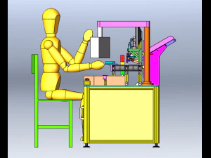Paper Bag Pagination and Packaging Machine 3D Model