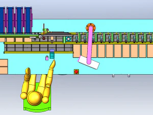 Paper Bag Pagination and Packaging Machine 3D Model