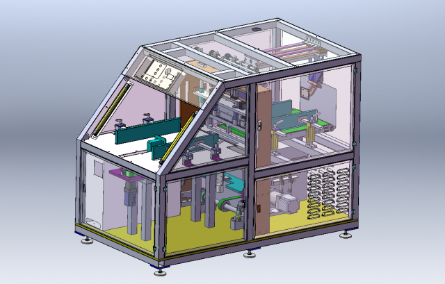 Diaper Packaging Sealing Machine 3Dモデル .c4d .max .obj .3ds .fbx .stl .blend 