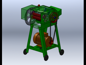 Grass shredder Model 3D