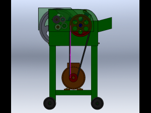 Grass shredder Model 3D