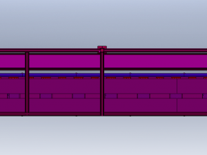 Double-Layer High-Speed Chain Conveyor Line 3D Model