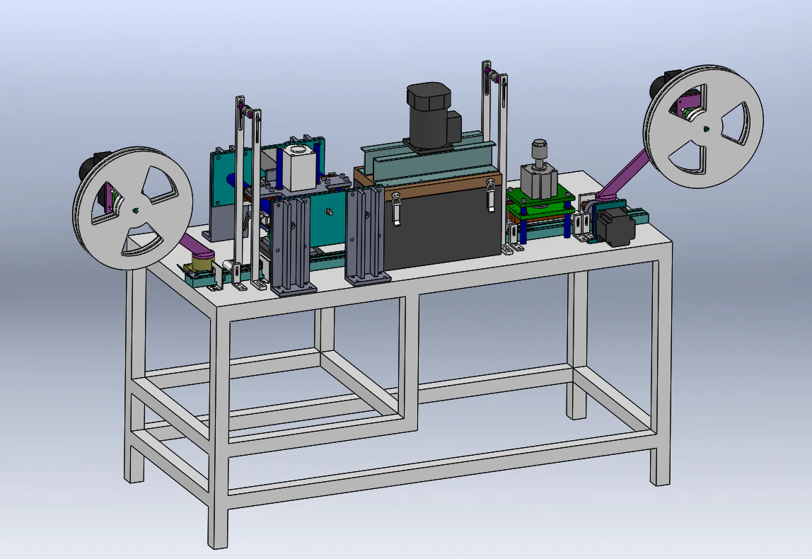 IC Transfer Printing Machine 3D Model .c4d .max .obj .3ds .fbx .stl .blend 