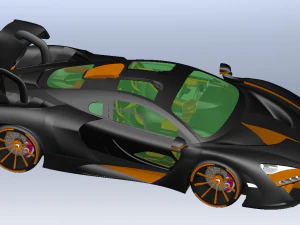 McLaren Senna'nın arabası 3D Model