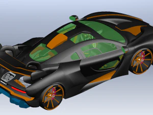 McLaren Senna'nın arabası 3D Model