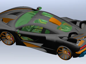McLaren Senna'nın arabası 3D Model
