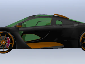 McLaren Senna'nın arabası 3D Model