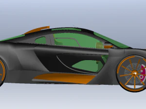 McLaren Senna'nın arabası 3D Model