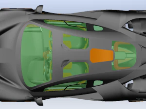 McLaren Senna'nın arabası 3D Model
