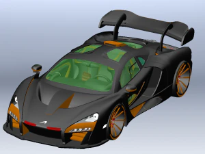 McLaren Senna'nın arabası 3D Model