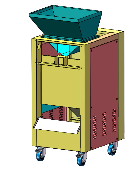 Tea Processing Machine 3D Model .c4d .max .obj .3ds .fbx .stl .blend 
