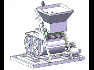 JS500 Concrete Mixer 3D Model