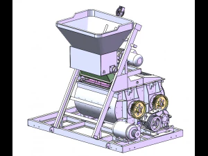 JS500 Concrete Mixer 3D Model