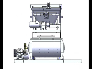 JS500 Concrete Mixer 3D Model