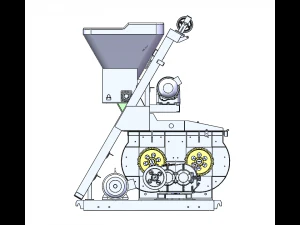 JS500 Concrete Mixer 3D Model