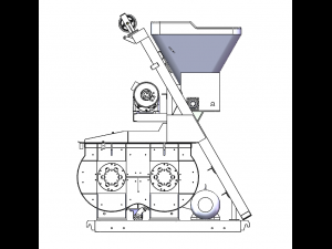 JS500 Concrete Mixer Modelo 3D