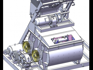 JS500 Concrete Mixer Modelo 3D