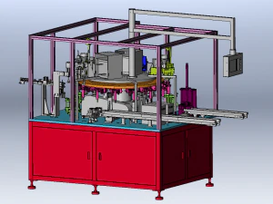 Through-hole Capacitor Welding Machine 3D Model