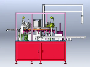 Through-hole Capacitor Welding Machine 3D Model