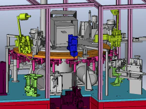 Through-hole Capacitor Welding Machine 3D Model