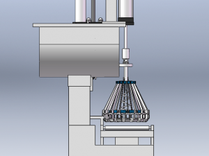 Open-Top Drum Liquid Filling Machine Model 3D