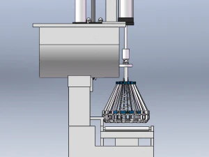 Open-Top Drum Liquid Filling Machine 3D Model