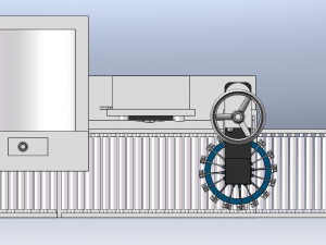 Open-Top Drum Liquid Filling Machine Model 3D
