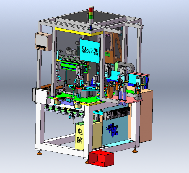 Gearshaft Laser Welding Machine 3D Model .c4d .max .obj .3ds .fbx .stl .blend 