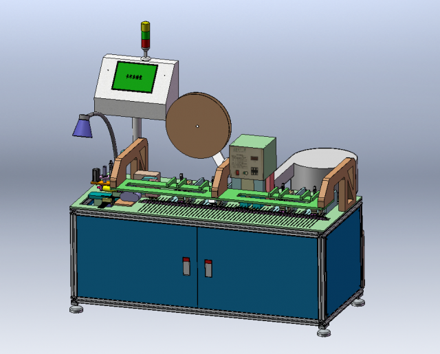 Wire Stripping and Terminal Crimping Equipment 3D Model .c4d .max .obj .3ds .fbx .stl .blend 