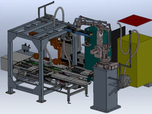 Procter Gamble Bathroom Conveyor Belt Line 3D Model