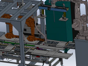 Procter Gamble Bathroom Conveyor Belt Line 3D Model