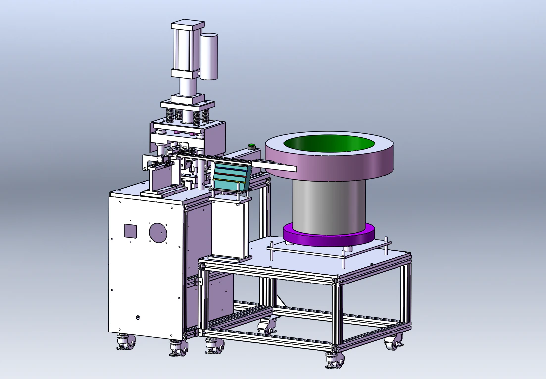 Semi-Automatic Fiber Optic Connector Assembly Machine 3D Model .c4d .max .obj .3ds .fbx .stl .blend 
