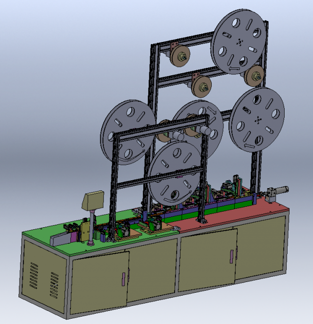 Fully Automatic USB 5P Insertion Machine Modelo 3D .c4d .max .obj .3ds .fbx .stl .blend 